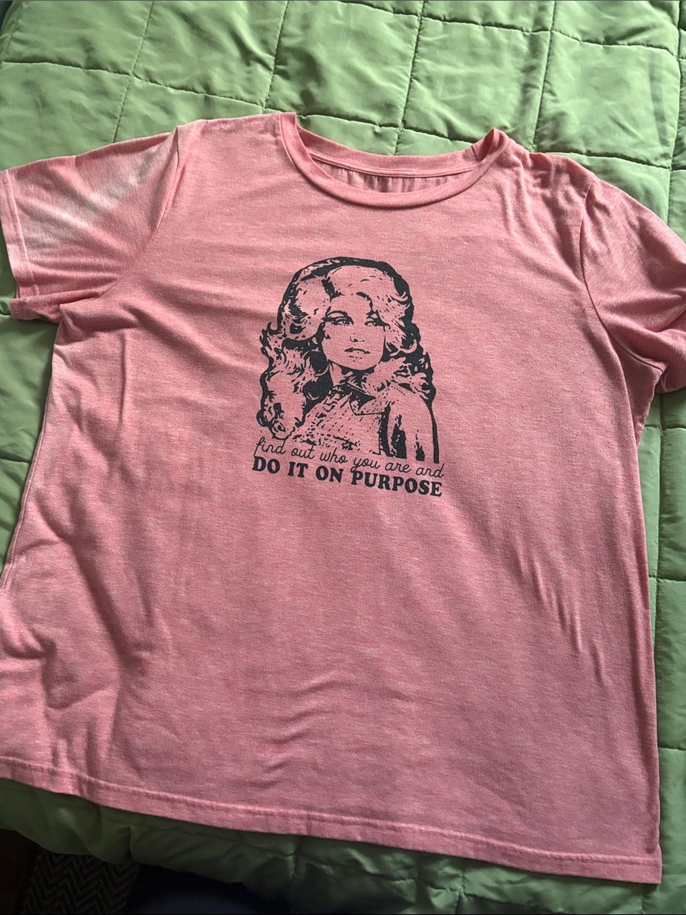 Girls' Pink Graphic Tee - 'Do It On Purpose'